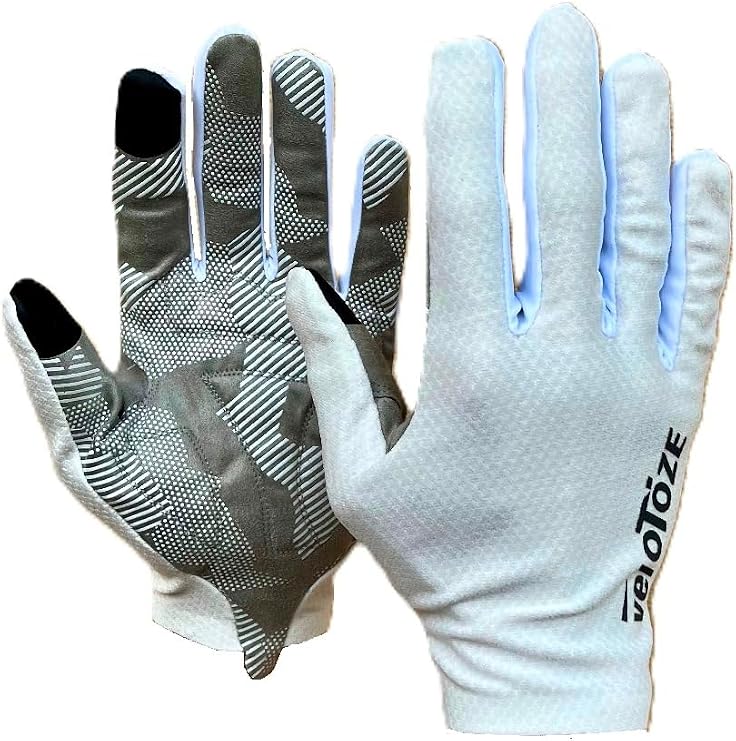Velotoze Trail Pro Gloves, White, Large