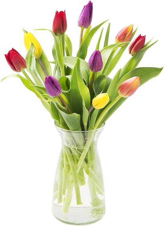 KaBloom-10 Assorted Tulip Bouquet,Flowers for Valentine, Mother's Day