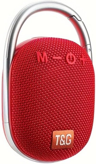 T&G Clip Portable Speaker Bluetooth, RED
