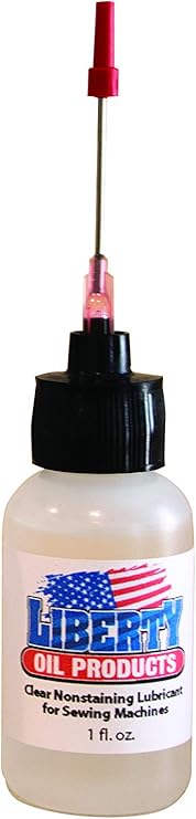 Liberty Oil, Clear Nonstaining Oil for Lubricating All of Your Sewing Machines Moving Parts