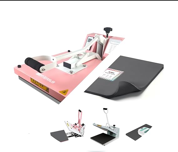 BetterSub 15" x 15"Digital Heat Press Print T-Shirt Transfer Sublimation +15" x 15"Heat Press Mat