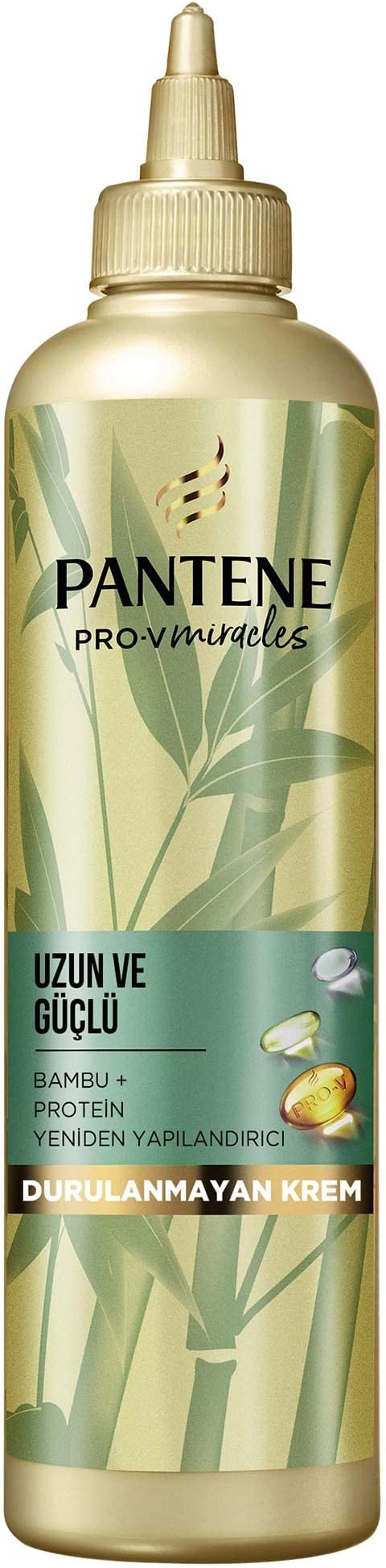 PANTENE Uzun ve Güçlü Yeniden Yapılandırıcı Durulanmayan Krem Bambu ve Proteinli 270 ml
