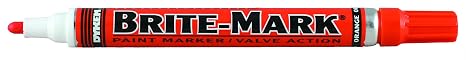 DYKEM 8031-8405 Brite-Mark Regular Line Markers, Orange