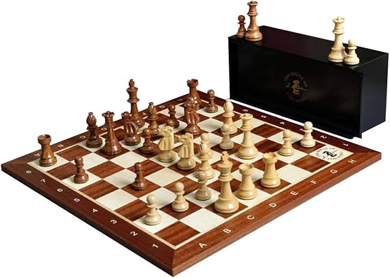 The Club Series Chess Set, Box, Board Combination