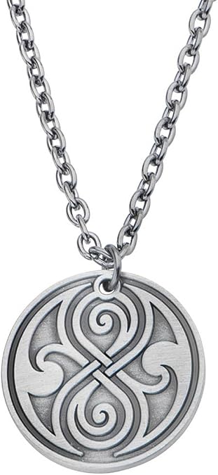 Doctor Who Seal of Rassilon Engraved Chain Necklace