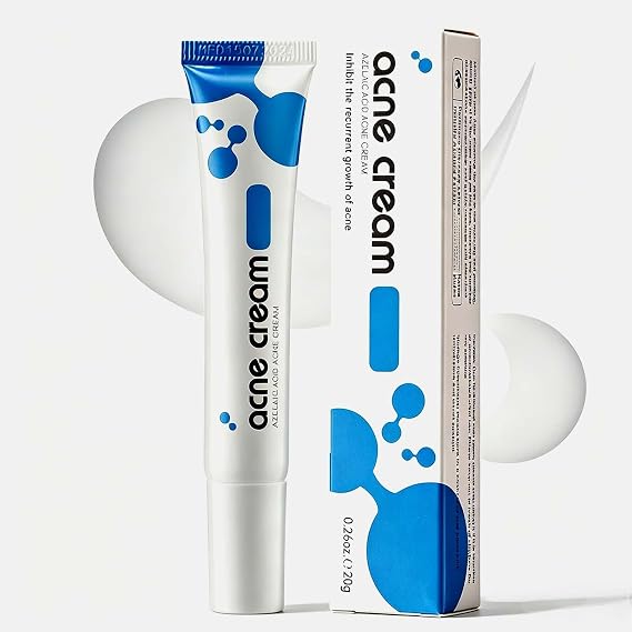 Azelaic Acid Acne Cream for Face, Azelaic Acid with Hyaluronic Acids for Face Redness Smooth,Anti Acne Breakouts Zalecic Acid Pimple Zit Cream Balance Excess Oil & Soothing No Irritation
