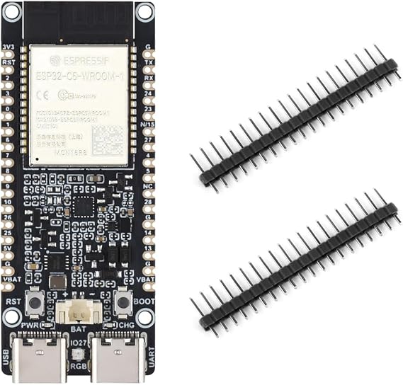 KLAYERS ESP32-C5-Dual-Band Wi-Fi 6 IoT Gateway Dev Board with RISC-V Processor, BLE 5, 240MHz CPU, 384KB Static Ram, 16MB Flash, 8MB PS-RAM and Multi-Protocol Support for Smart Homes,Without Header