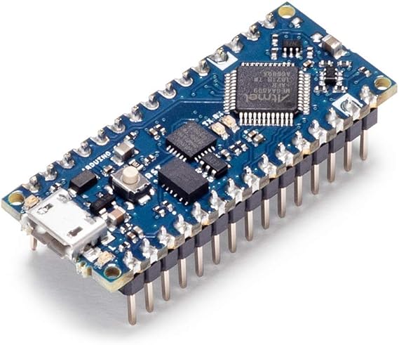 Arduino Nano Every with Headers [ABX00033] - Compact ATmega4809 Microcontroller with Micro USB, 20 Digital I/O, 6 Analog Inputs, and Easy Prototyping for DIY Projects