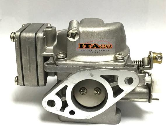 Boat Outboard Motor Carburetor Carb Assy 6G1-14301-01 6N0-14301-10 compatible with Yamaha Outboard 8HP 6HP 2 stroke Motor Engine