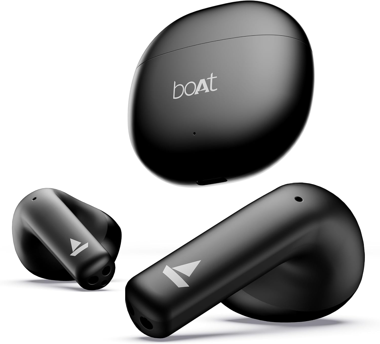 boAt Airdopes Atom 81 Truly Wireless in Ear Ear Buds wUpto 50H Playtime, Quad Mics ENx Tech, 13MM Drivers,Super Low Latency50ms, ASAP Charge, BT v5.3Opal Black