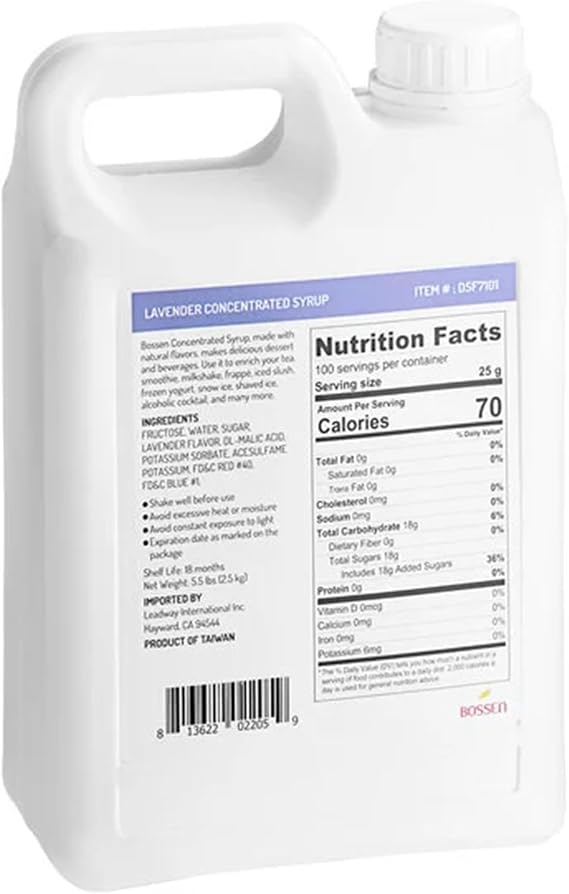 Lavender Concentrated Syrup 64 fl. oz. WS-535SYPLAVNDR-NPF