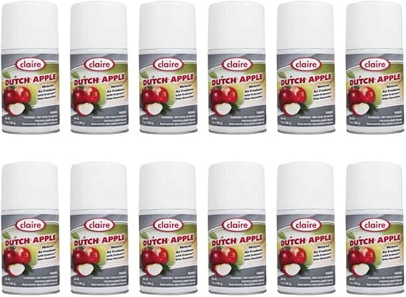 Claire CL104-12pk Dutch Apple Metered Air Freshener; 7 Oz. Net Wt., 12 Count