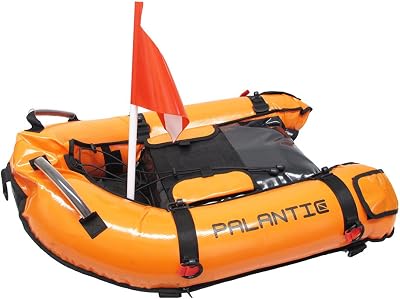 Palantic Scuba Diving Inflatable Gangway Float Boat with Dive Flag & Air Pump