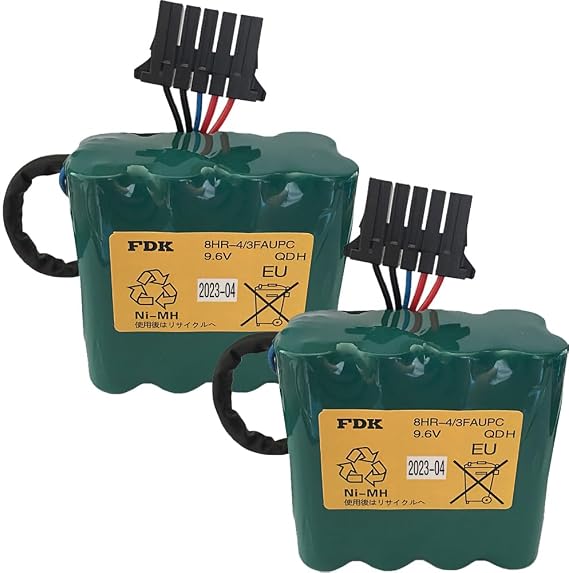 (2pcs/Pack) 4500mAh 8HR-4/3FAUPC 9.6V Rechargeable Battery for Okuma Machine Tool E5503-07E-001