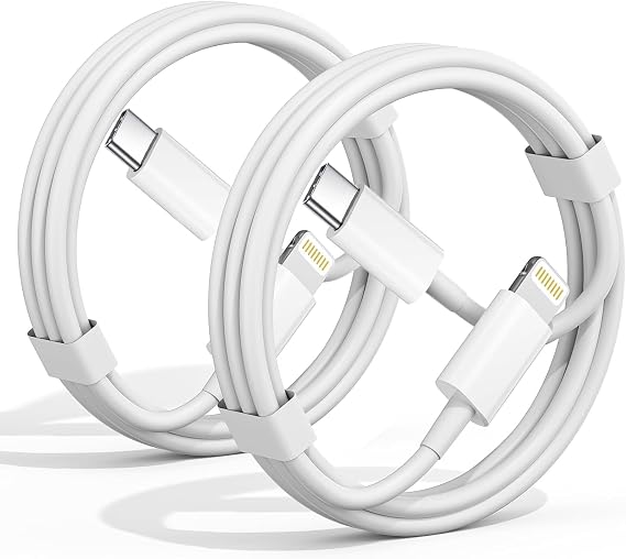 Exeric USB C to Lightning Cable 6FT 2Pack [MFi Certified]
