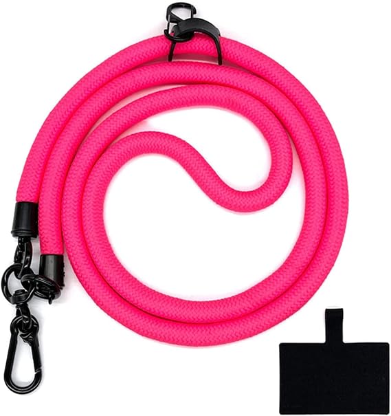 Thick Rope Cell Phone Lanyard Spacer, Anti Theft Phone Strap, Adjustable Crossbody Phone Strap, for All Smartphone