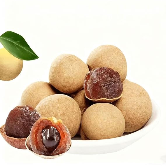 Dried Longan 300g/10.58 oz dried longan with shell, whole dried longan, | Dried Longan with Shell for Tea & Soup