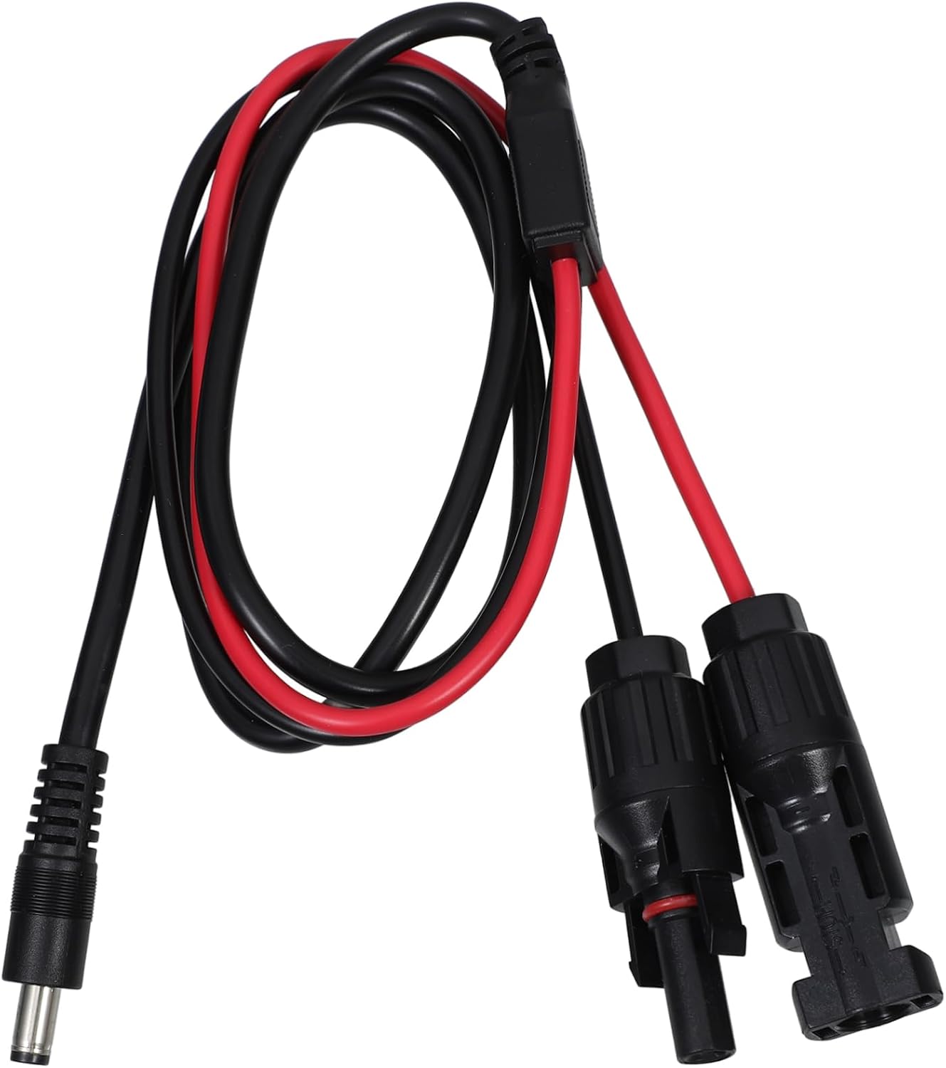OSALADI Mc4 Dc5525 Connecting Wire Solar Cable Adapter for Solar System Easy Connection, Heavy Duty Conductivity, Maximizes Charging Efficiency