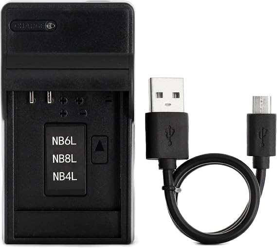 Norifon NB-4L USB Charger for Canon PowerShot SD750, SD780 is, SD1000 | Compaitible with Canon PowerShot SD1100 IS, SD1400 IS, A2200, A3100 IS, IXY Digital 60, IXUS 220 HS Camera