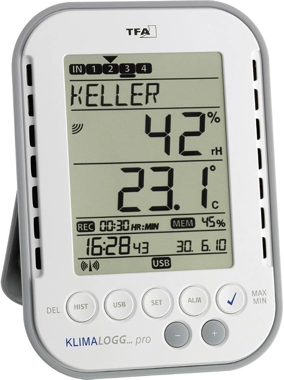 TFA 30.3039.IT KlimaLogg Pro Professional Thermo-Hygrometer with Data Logger