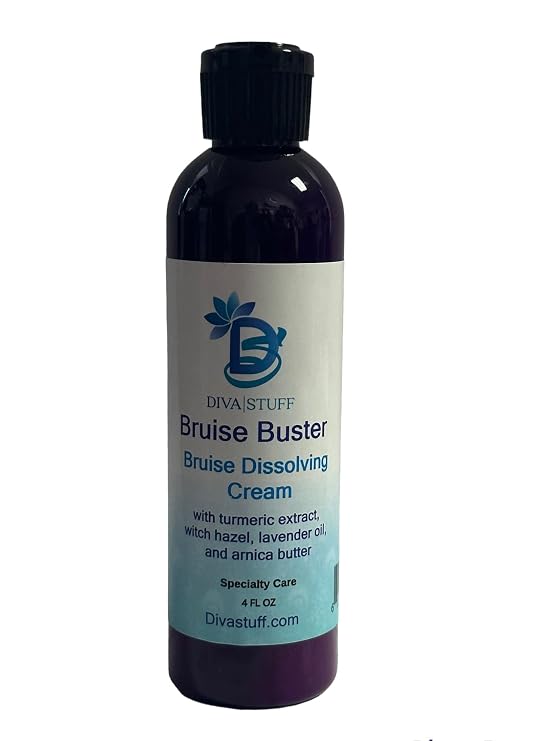 Diva Stuff Bruise Busting Cream With Turmeric, Witch Hazel, Lavender and Arnica, 4oz