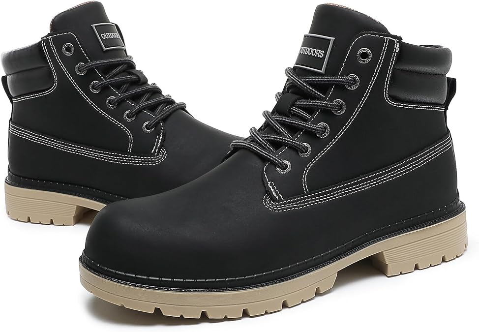 JSWEI Men's Hiking Boots Waterproof Hiking Boots Lightweight Ankle Boots Anti-slip Casual Shoes Walking Shoes For Women UK 3-12.5