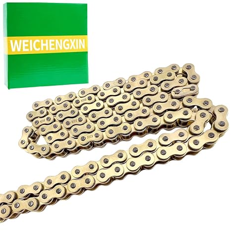 Gold 420 X-Ring Chain 78 Links - Universal Fit for Honda, Kawasaki, Suzuki