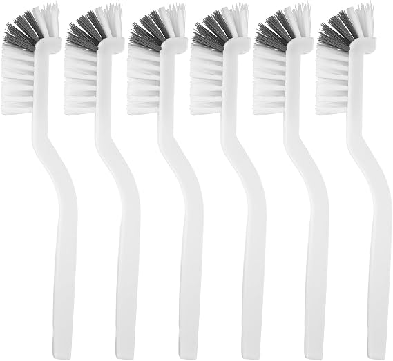 6 Pcs Dish Brushes for Washing Up BrushesHeavy Duty Dishwashing Brushes Set with Long Handles, Angle Dish Scrubber Brush for Kitchen Sink Bottles Bathroom Grout Pan Pot Cleaning Brush