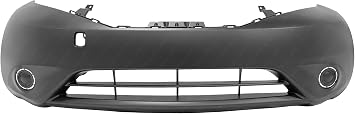 Primered, Front Bumper Cover Replacement Fascia for 2014 2015 Nissan Versa Note Hatchback 14 15, NI1000292