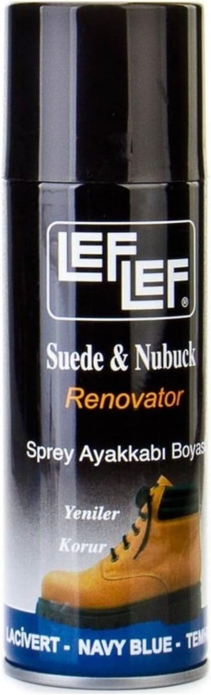 Leflef Suede and Nubuck Shoe Paint, Protective Renewing Spray, 200 ml Navy Blue