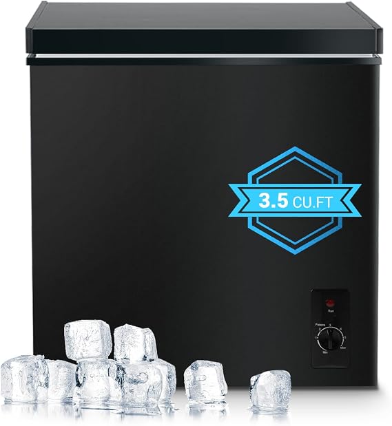 Deep Freezer, 3.5 Cu.Ft Chest Freezer, Small Top Door Deep Freezer