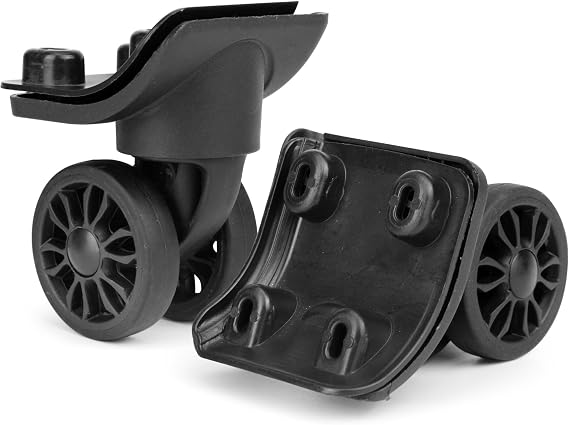 GUGULUZA 1 Pair Suitcase Wheels Replacement Spare Spinner Caster for Luggage Repair, GW149 Double Wheel