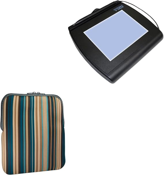 BoxWave Case Compatible with Topaz SignatureGem 4x5 - Chic Pouch, Retro 70's Design Neoprene Slip Sleeve - City Lights