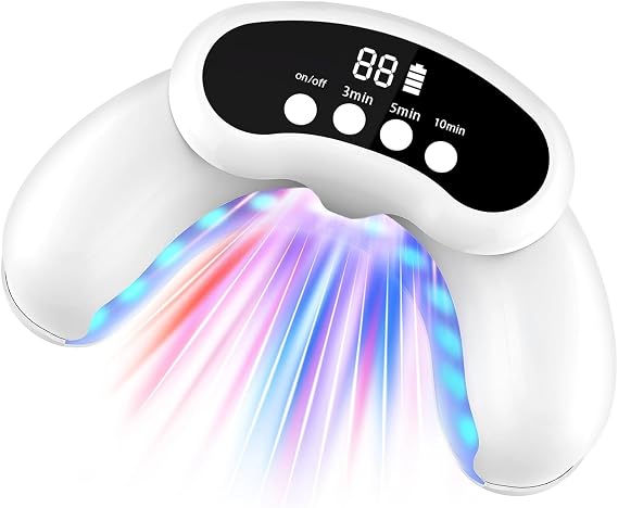 Nail Fungus Cleaning Light Device for Multiple Toenails & Fingernails,Foldable Nail Fungus Light Device, Suitable for Discolored and Thickened Toenails,Easy to Use at Home,Safe & Effective