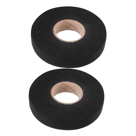 KALLORY 2rolls Long Automotive Wire Insulation Tape Flannel Harness Tape for Electrical Wire Protection