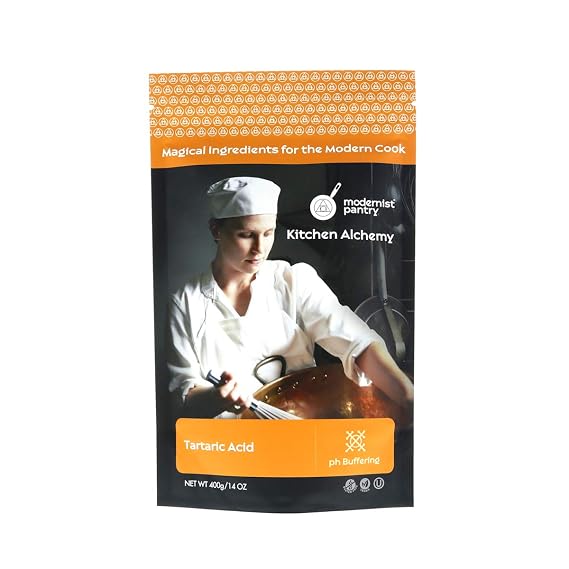 Pure Tartaric Acid Non-GMO Gluten-Free Vegan OU Kosher Certified - 400g/14oz