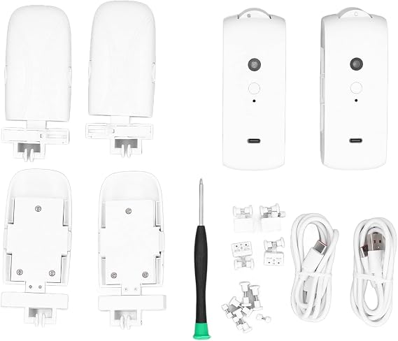 Hyuduo Smart Automatic Curtain Opener Motorized Curtain Robot for U-Shaped and I-Track Rails Quiet Electric Curtain Closer with Remote and App Control Easy DIY Installation