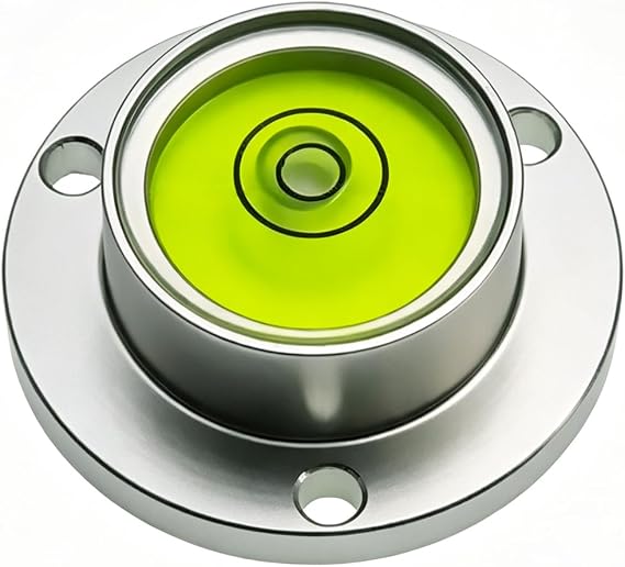 Metal Horizontal Bubble Bull's-Eye Level Universal Horizontal Bubble Flange Water Bubble Level Horizontal Bubble Small Household (30 * 11mm(Green))
