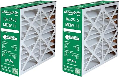 GeneralAire # 4541 MERV 11 for # GF 4511 ReservePro 16x25x5 furnace filter, Actual Size:15 58 x 24 316 x 4 1516 Case of 2 Filters - MEASURE CAREFULLY BEFORE ORDERING !