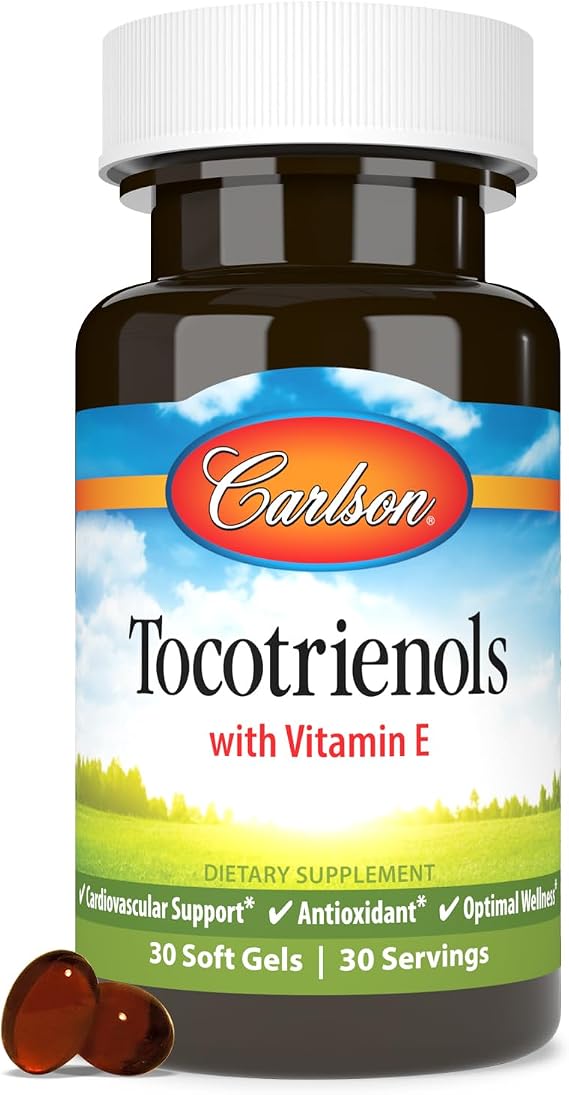 Carlson Tocotrienols, 40 mg, with Natural-Source Vitamin E, 30 Softgels