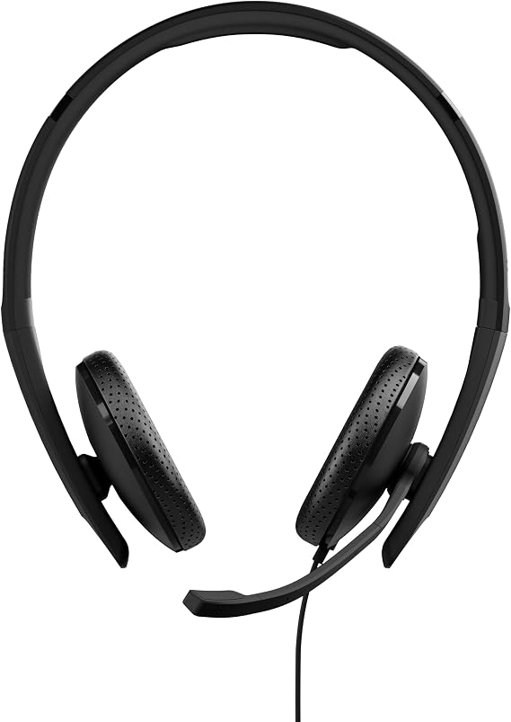 EPOS C10 3.5 mm Headset with Microphone | Wired Headphones with Simple and Flexible 3.5 mm Connection and EPOS BrainAdaptTM Technology