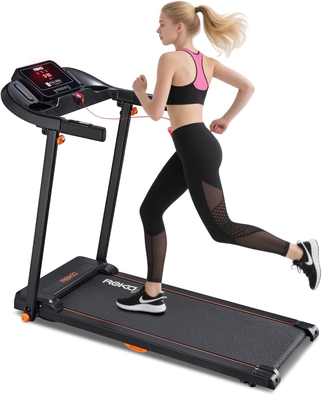 Walking PadRunning Treadmill – 2.5HP, 12 kmh Speed, Heart Rate Pulse Sensors, Dual Speakers and APP Control – Home or Office