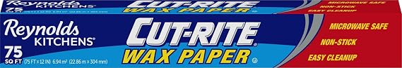 Reynolds Kitchens Cut-Rite Wax Paper Roll, Built-In Cutter, 1pk, 75sq ft