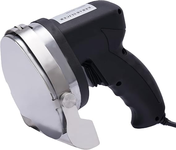 Electric Shawarma Doner Slicer, 110V Professional Turkish Kebab Knife Stainless Steel Commercial Gyro Cutter With 2 Blades Adjustable Thickness 0-8 mm
