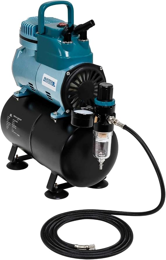 Master Airbrush Model TC-40T Air Brush Compressor Kit - Cool Runner