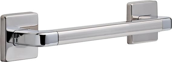DELTA FAUCET 41912 Angular Modern Grab Bar, 12-Inch, Polished Chrome