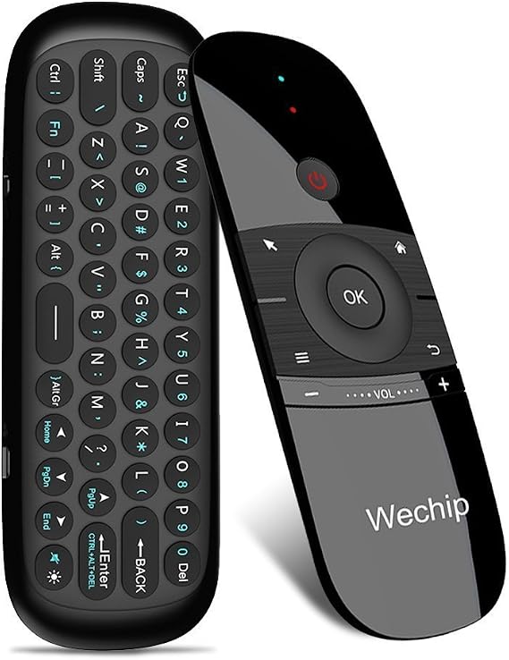 WeChip Mini Air Fly Mouse Remote 2.4G Motion Sensing Controller with Keyboard for Android TV Box/PC/TV