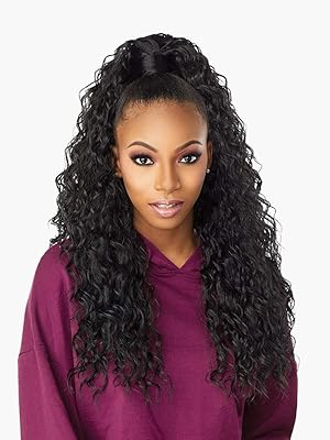 Sensationnel Instant Updown Halfwig Pony - Iud 2 4 Style in 1 Half Wig And Pony Drawstring 1 JETBLACK