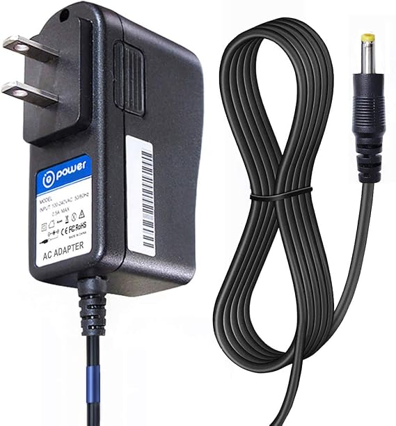 T-Power 6.6ft Long Cable AC,DC Charger Supply for Nortech Media MPA-690A E-DVKIT006 EDVKIT006 E-DVKIT003 EDVKIT003, NextPlay Next Play NEXTPLAY NP70PDKB NP70PDKP DVD Player