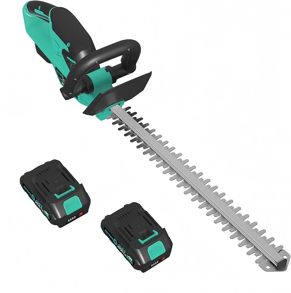 Garvee 22.4" Brushless Cordless Hedge Trimmer, 3000 SPM Dual Action Blade